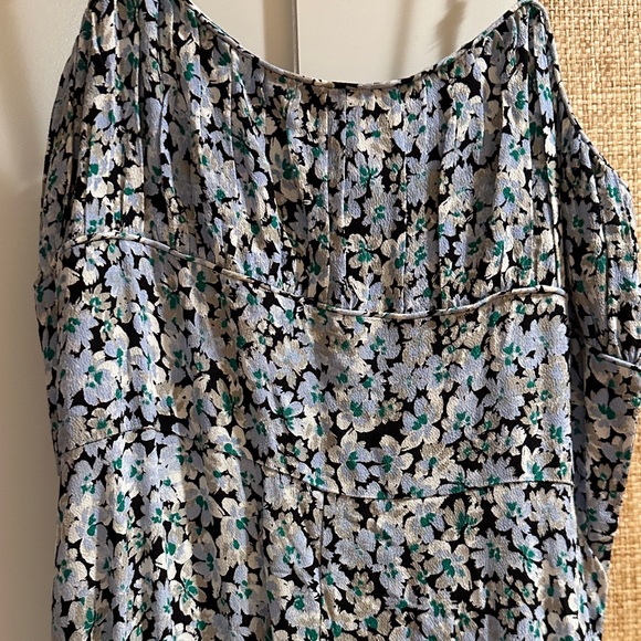 Like new Madewell Women's Blue Floral Slip maxi dress  - Lightweight Strap - Picture 3 of 7